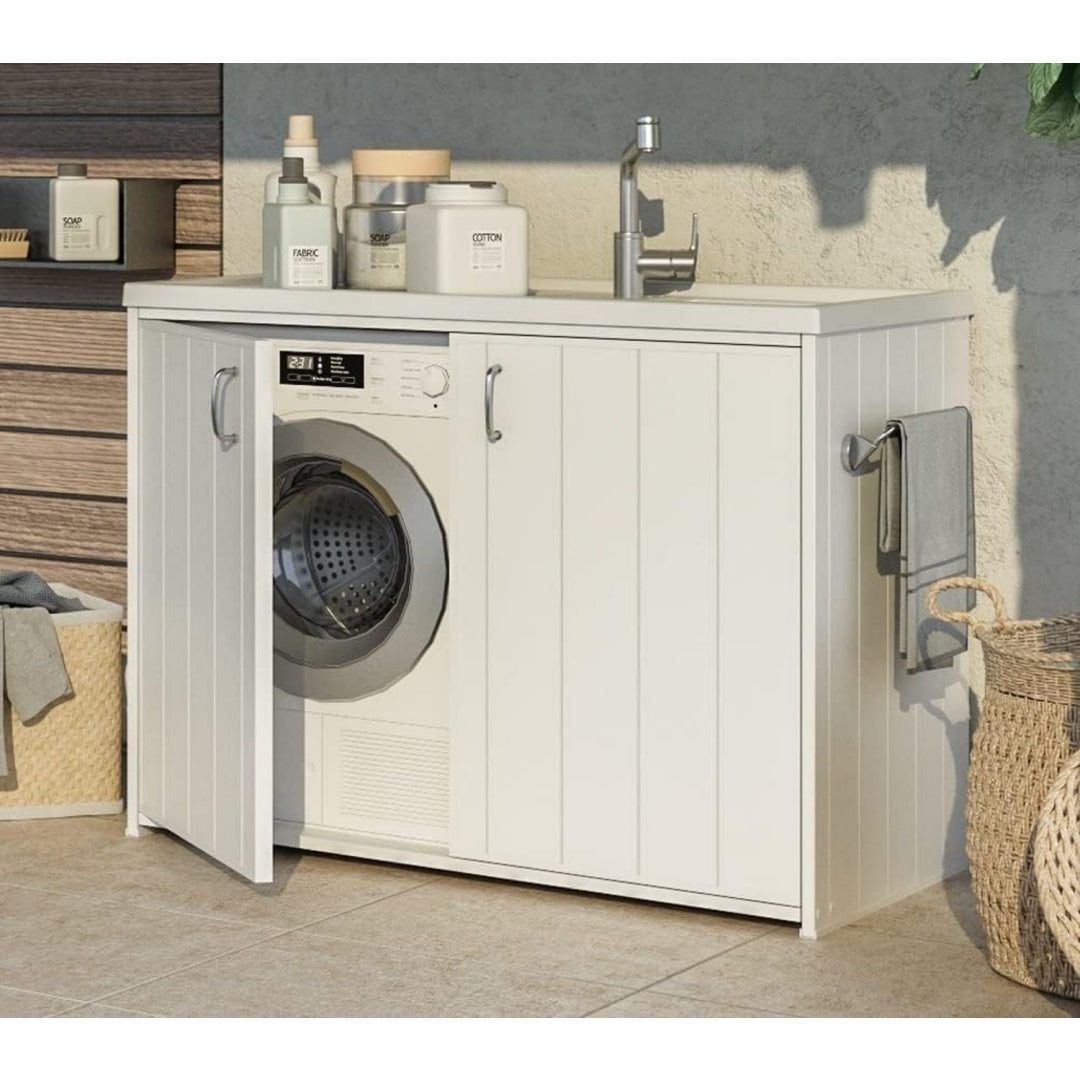 mobiletti con lavabo bianco resistente 1