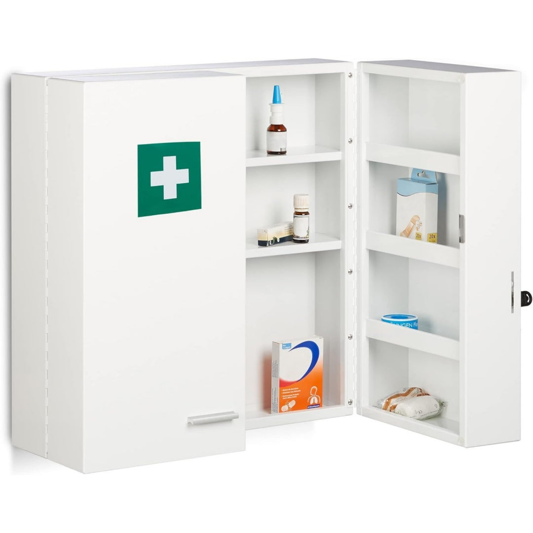 per letto armadietti farmacia bianco
